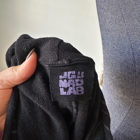 JGs Mad Lab Staley Gretzinger Art To Wear Black Turtleneck Sweater S/M Lagenlook - Picture 4 of 6